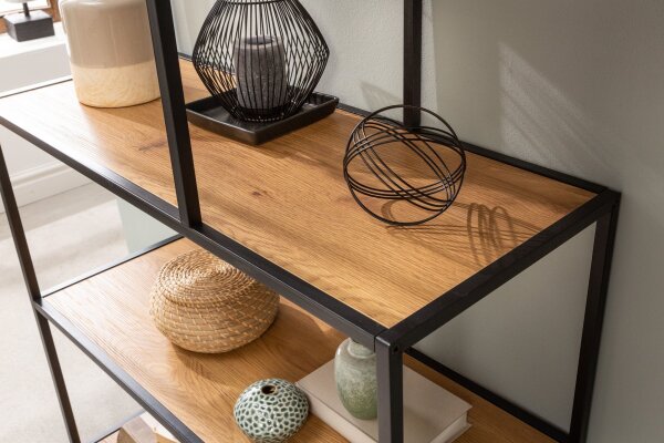 Étagère moderne 114 x 185 cm en bois asymétrique