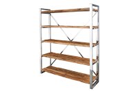 Étagère en teck acier inoxydable 141 x 183...