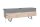 TV Lowboard 140 cm bord darbre compartiments tiroirs bois fer