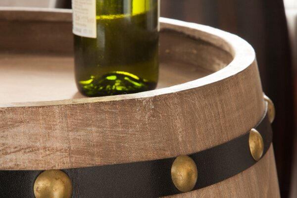 Casier à vin Tonneau de vin design Bois massif Barrique