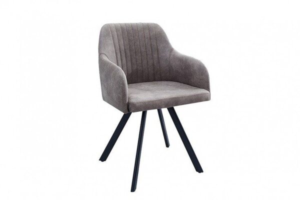 Chaise de salle à manger avec dossier en taupe