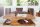 Table basse en bois de sheesham 120x50 cm en naturel