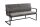 Banc Microfibre Fer 160 cm en Gris Noir