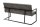 Banc Microfibre Fer 160 cm en Gris Noir