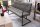 Banc Microfibre Fer 160 cm en Gris Noir