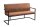 Banc microfibre fer 54 cm en brun noir