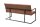 Banc microfibre fer 54 cm en brun noir