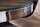 Table de salle à manger teck verre dur acier inoxydable brun chrome 140x140 cm