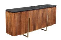 Buffet marbre bois métal largeur 160 cm design art...