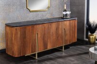 Buffet marbre bois métal largeur 160 cm design art...