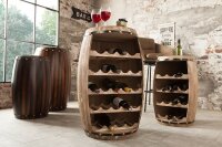 Armoire à vin en bois massif Pin artisanal 55 cm...