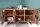 Buffet en bois dacacia métal 118 cm en noir naturel