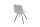 Chaise de salle à manger Microfibre métal 45 cm en gris pierre noir