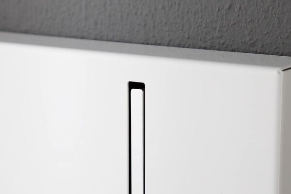 Portemanteau mural en métal 45 cm en blanc