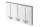 Portemanteau mural en métal 45 cm en blanc