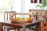 Coupe à fruits en teck bois fait main 60x44 cm en...