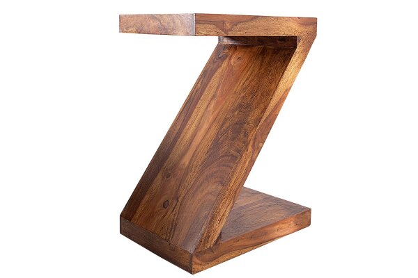 Table dappoint en bois de sheesham 45x30 cm en naturel