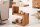 Table dappoint en bois de Sheesham fait main 45x30 cm en naturel