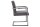 Chaise de salle à manger microfibre fer 55 cm en gris vintage noir