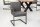 Chaise de salle à manger microfibre fer 55 cm en gris vintage noir