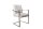Chaise de salle à manger Microfibre Fer 49 cm en gris pierre