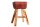 Tabouret de bar en cuir véritable massif 40 cm en marron café naturel