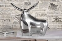 Statue aluminium 16x55 cm en argent