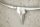 Sculpture murale aluminium 120 cm en blanc argent Tête de taureau