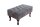 Tabouret Microfibre Bois 80x45 cm en gris antique