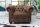 Fauteuil en simili cuir bois 65 cm en marron antique
