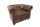 Fauteuil en simili cuir bois 65 cm en marron antique