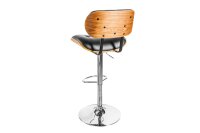 Tabouret de bar simili-cuir plaqué bois...