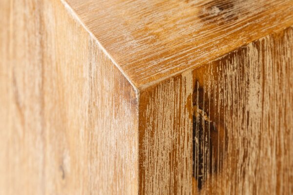 Table dappoint en bois dacacia 27x27 cm en gris naturel cérusé