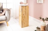 Table dappoint en bois dacacia 27x27 cm en gris naturel...