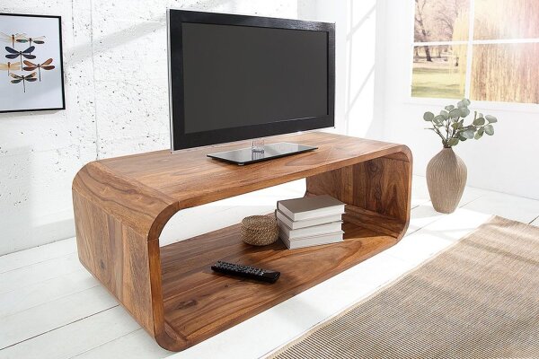 Table basse en bois de sheesham 100x106,7 cm en naturel