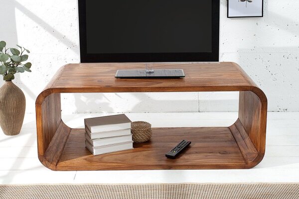 Table basse en bois de sheesham 100x106,7 cm en naturel