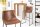 Table de bar microfibre fer 100 cm en brun vintage noir