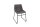 Chaise de salle à manger microfibre fer 45 cm en gris vintage noir
