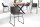 Chaise de salle à manger microfibre fer 45 cm en gris vintage noir