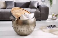Table basse mangue bois métal Ø 68 cm en...