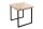Table basse mangue bois métal 45x160 cm en noir naturel