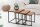 Table dappoint bois de sheesham métal set de 3 pièces en noir naturel