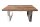 Table basse en teck recyclé métal 110x14,5 cm en naturel