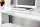 Bureau MDF laqué 20 cm en blanc brillant
