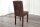 Chaise de salle à manger Microfibre bois 50 cm en marron café