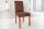 Chaise de salle à manger Microfibre bois 40 cm en marron café clair