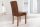 Chaise de salle à manger Microfibre bois 40 cm en marron café clair