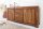 Buffet bois de sheesham aluminium 40 cm en argent naturel