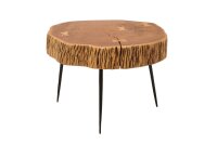 Table basse en bois dacacia métal Ø 60 cm...