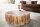 Table basse en bois dacacia avec roulettes artisanale 60x40 cm en naturel